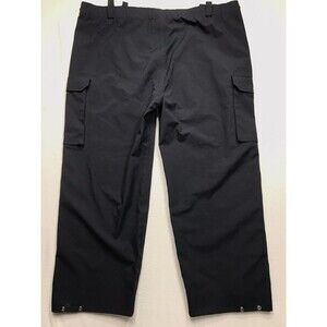 BLAUER Gore Tex Snow Cargo Pant Men 2XL Black Ski Suspender Loops Waterproof USA